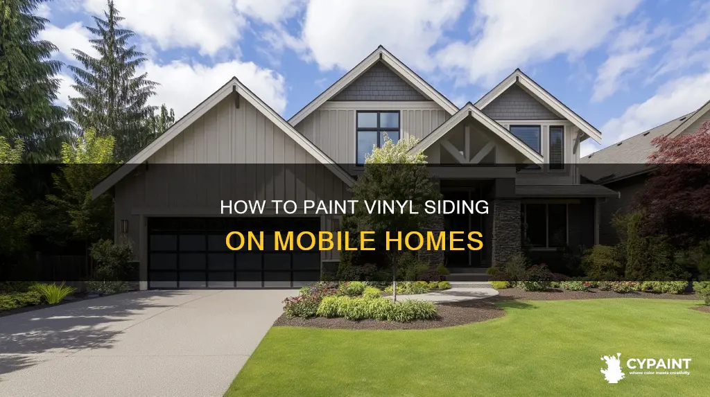 can you paint vinyl siding on a mobile home