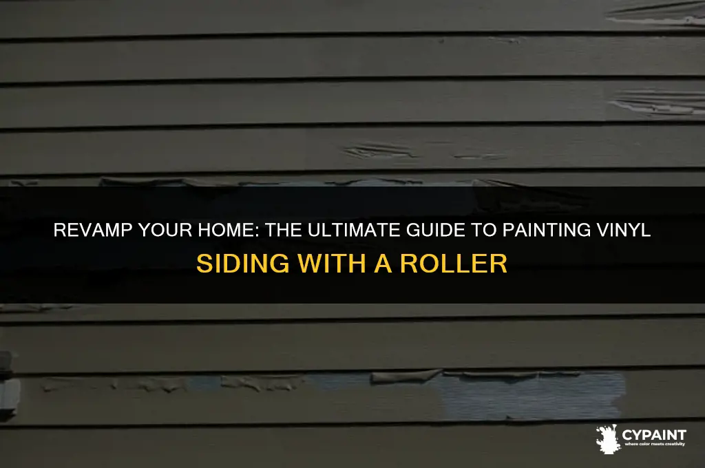 can you paint vinyl siding with a roller
