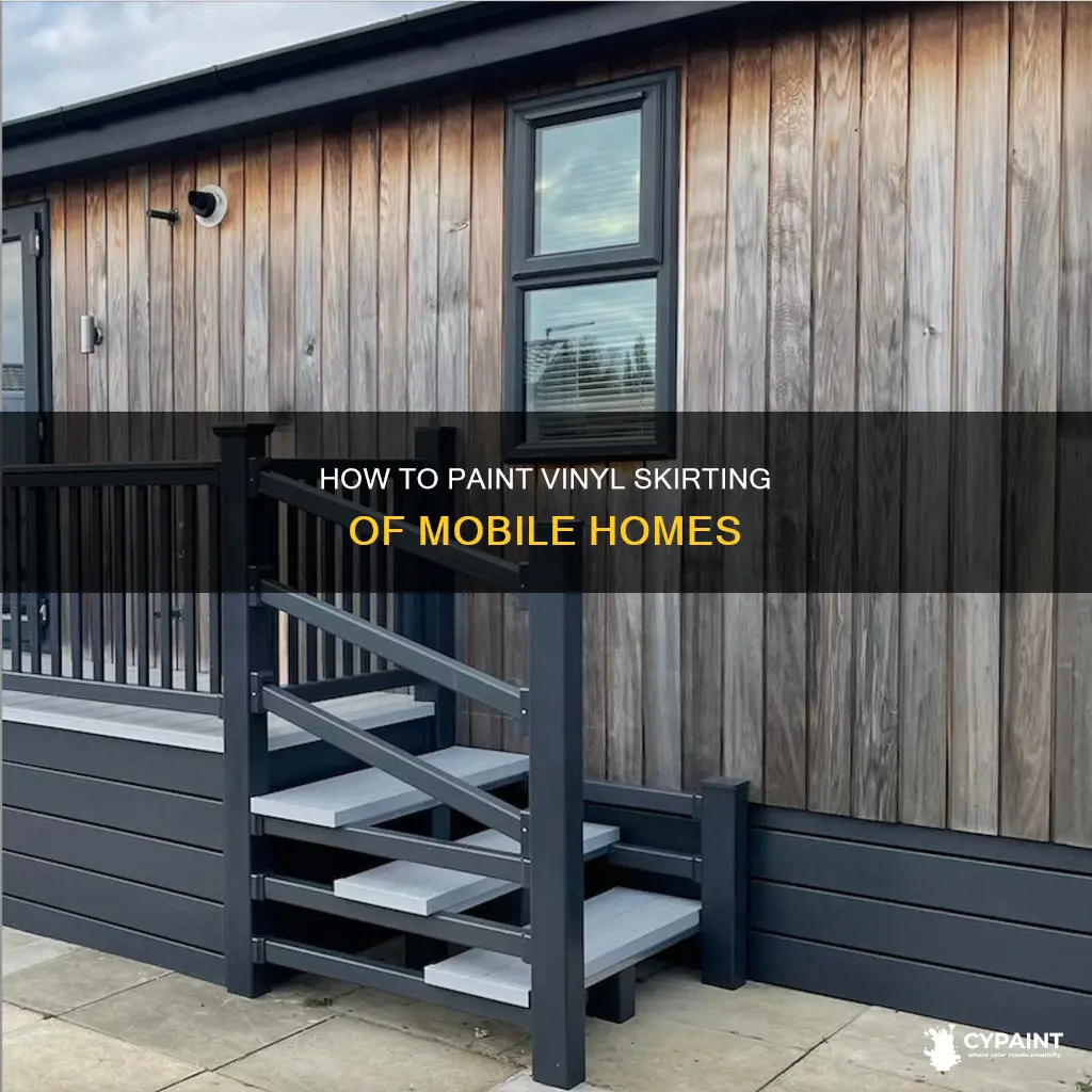 can you paint vinyl skirting on a mobile home