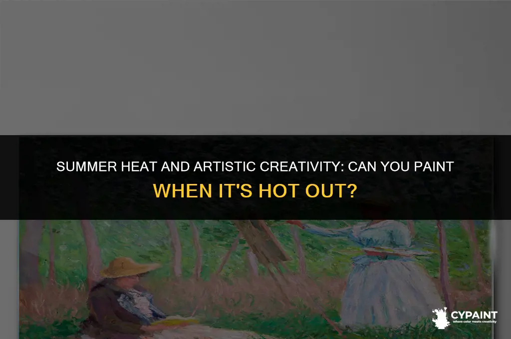 can you paint when it