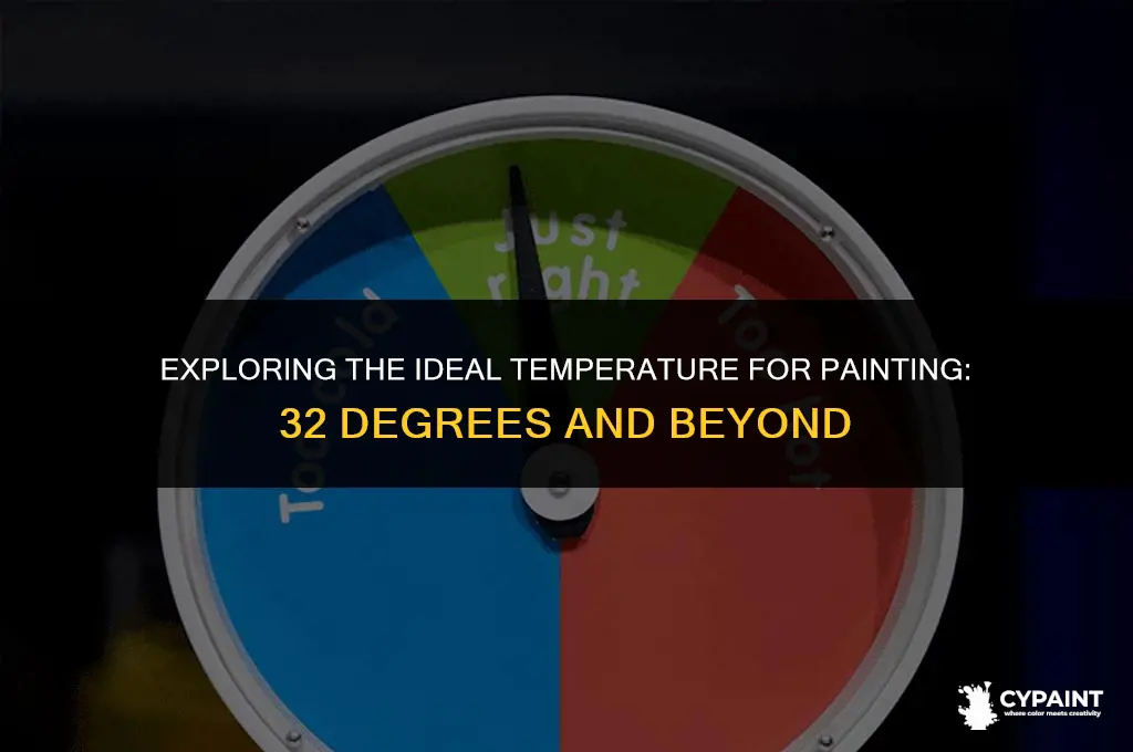 can you paint when temp is 32 degree
