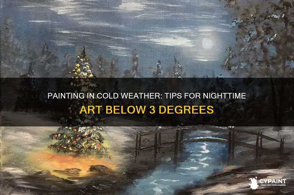 can you paint when temp is below 3 at night