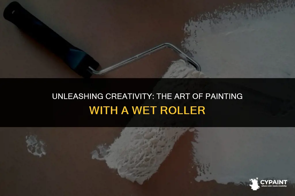 can you paint with a wet paint roller