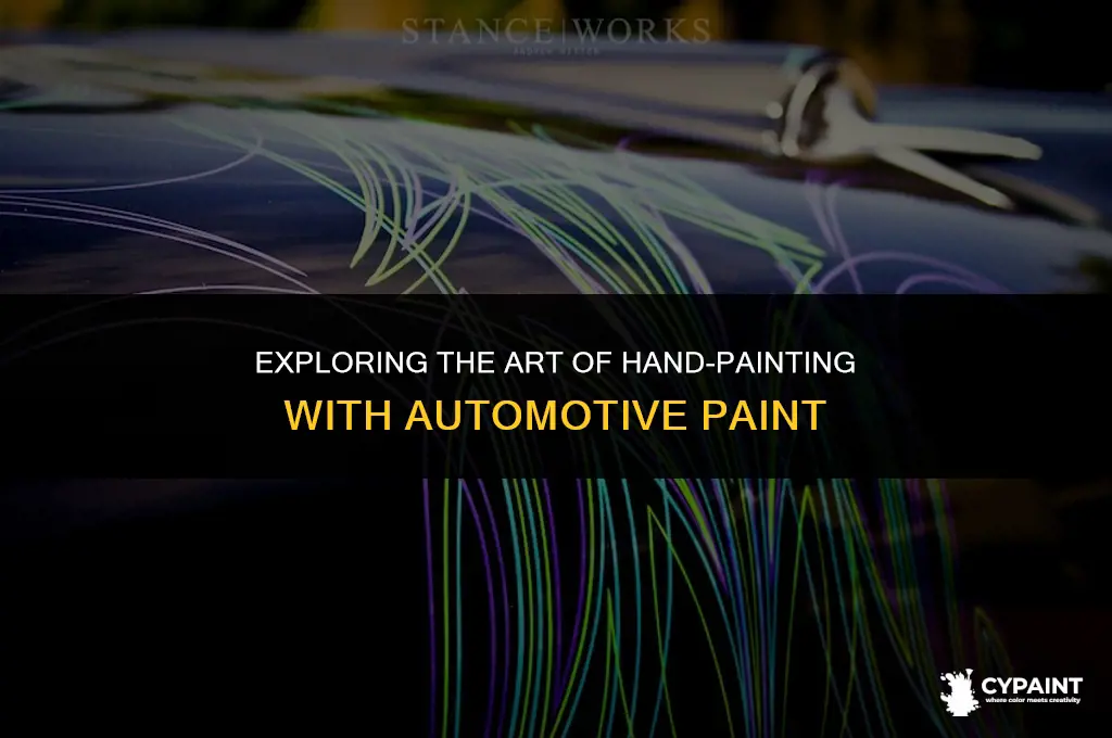 can you paint with auto paint by hand
