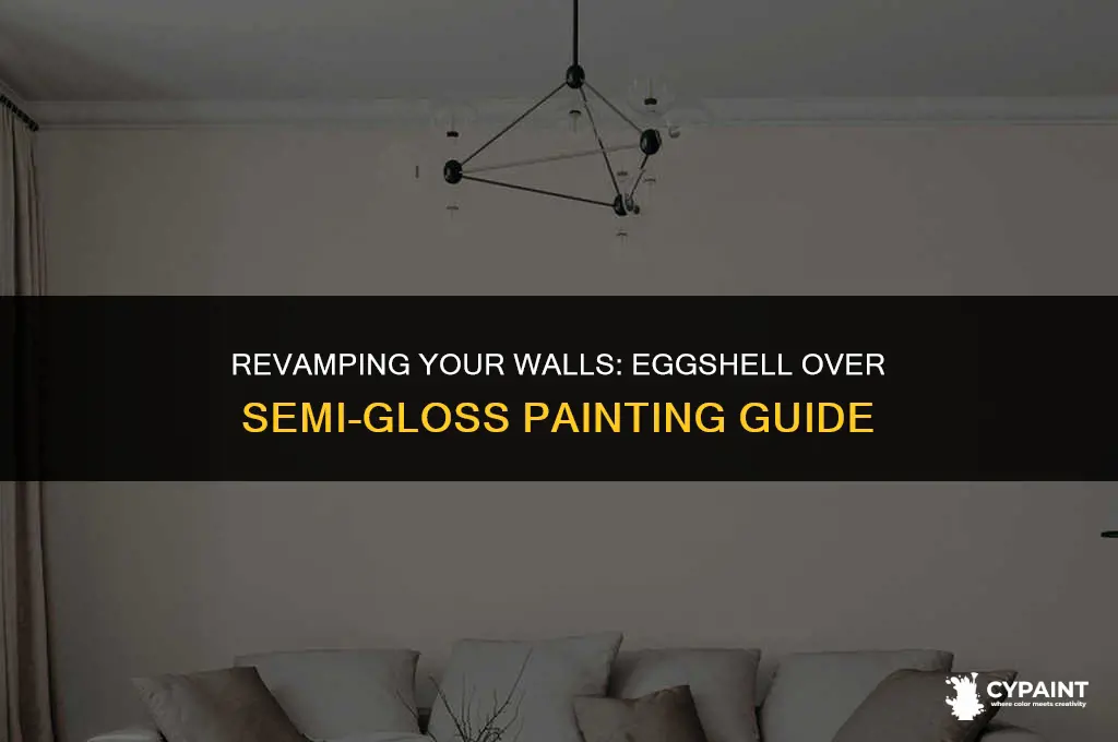 can you paint with eggshell over semi gloss