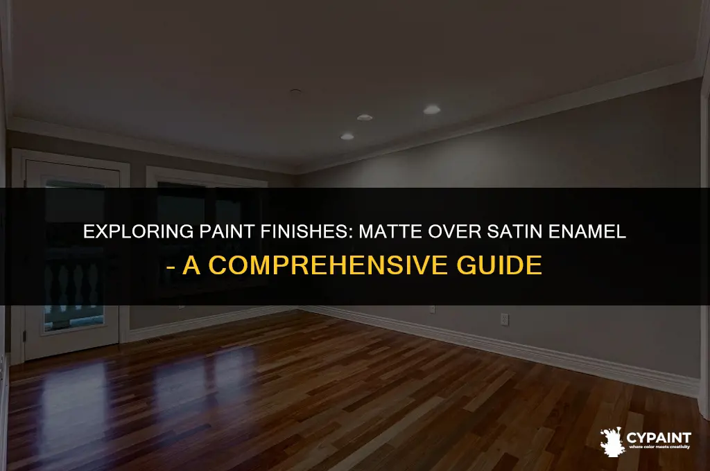 can you paint with matte over satin enamel
