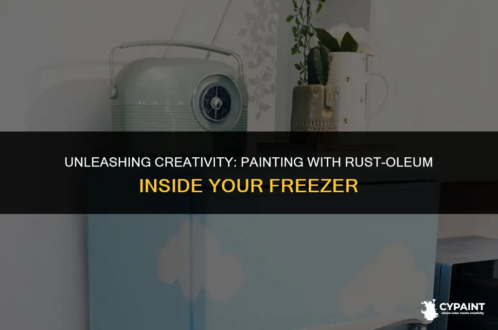 can you paint with rustoleum inside a freezer