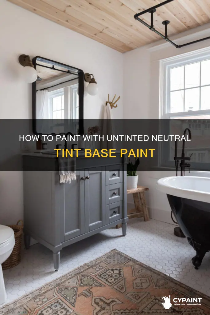 can you paint with untinted neutral tint base paint