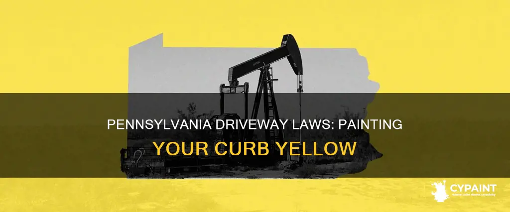 can you paint yellow curb at your driveway pennsylvania