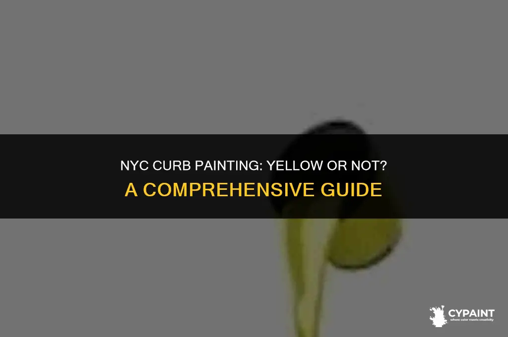 can you paint your curb yellow in nyc