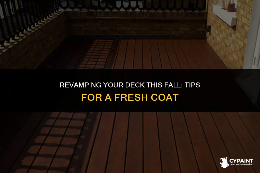 can you paint your deck in the fall