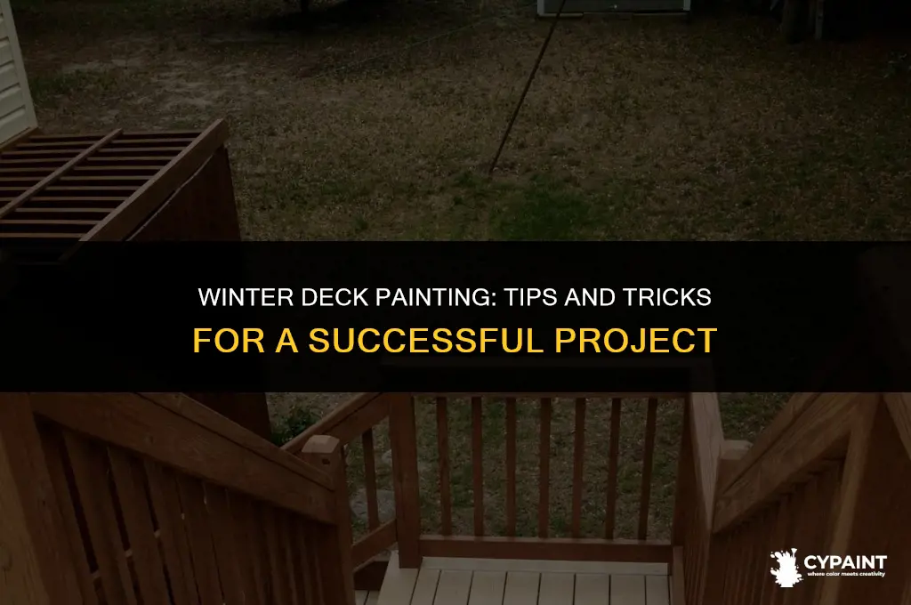 can you paint your deck in the winter