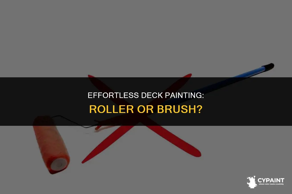 can you paint your deck with a roller