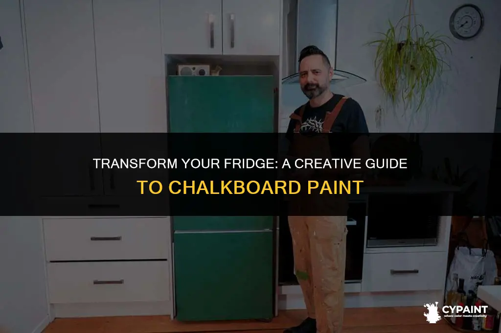 can you paint your fridge with chalkboard paint