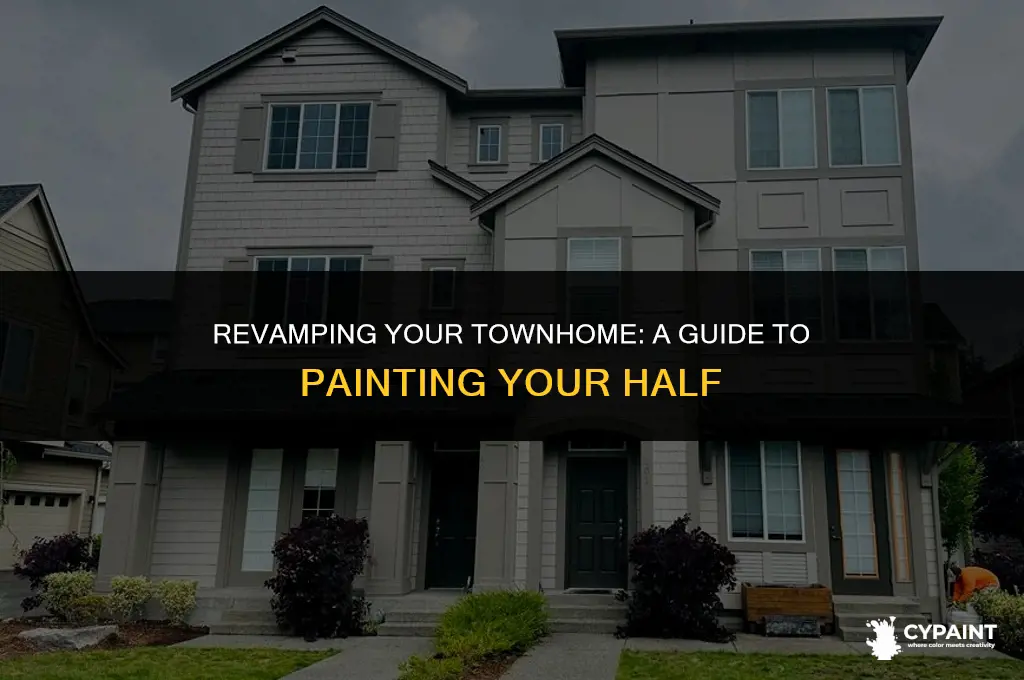 can you paint your half of a townhome