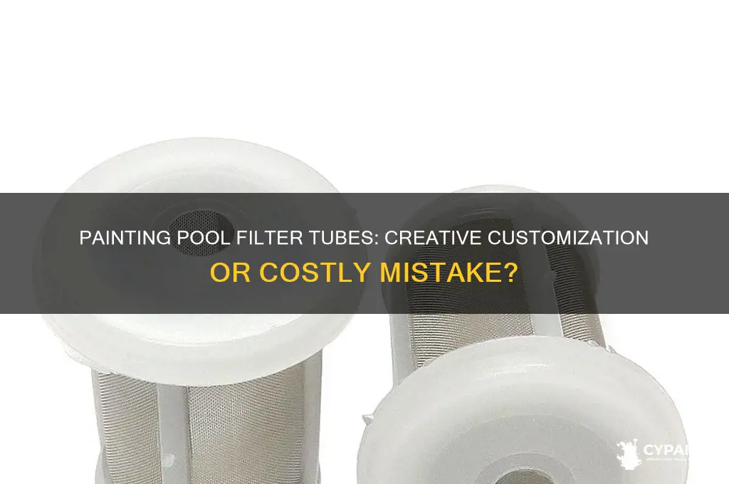 can you paint your pool filter tubes to your filtwr