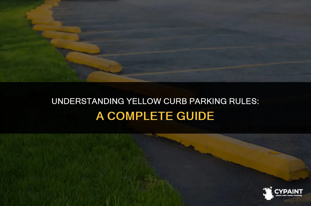 can you park beside a yellow painted curb