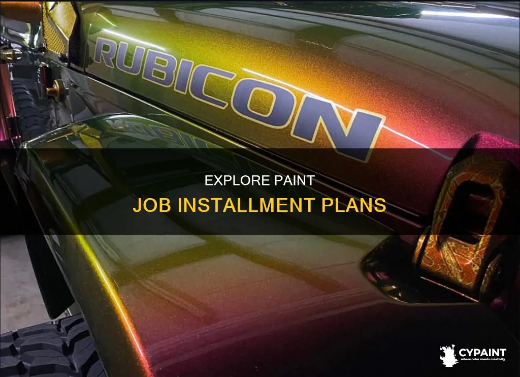can you pay for a paint job in installment