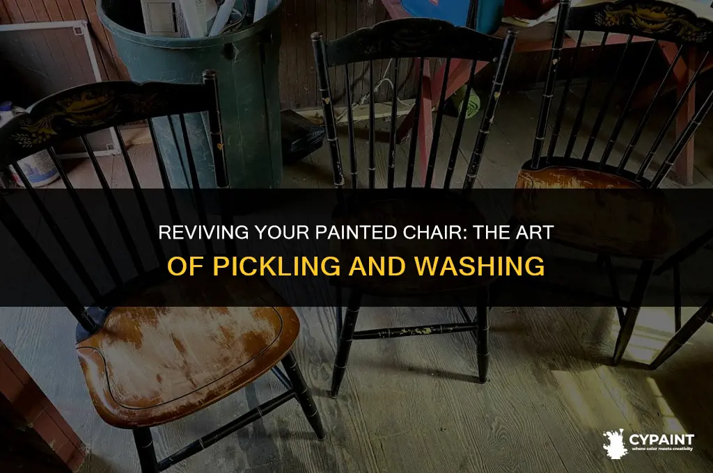 can you pickle wash an already painted chair