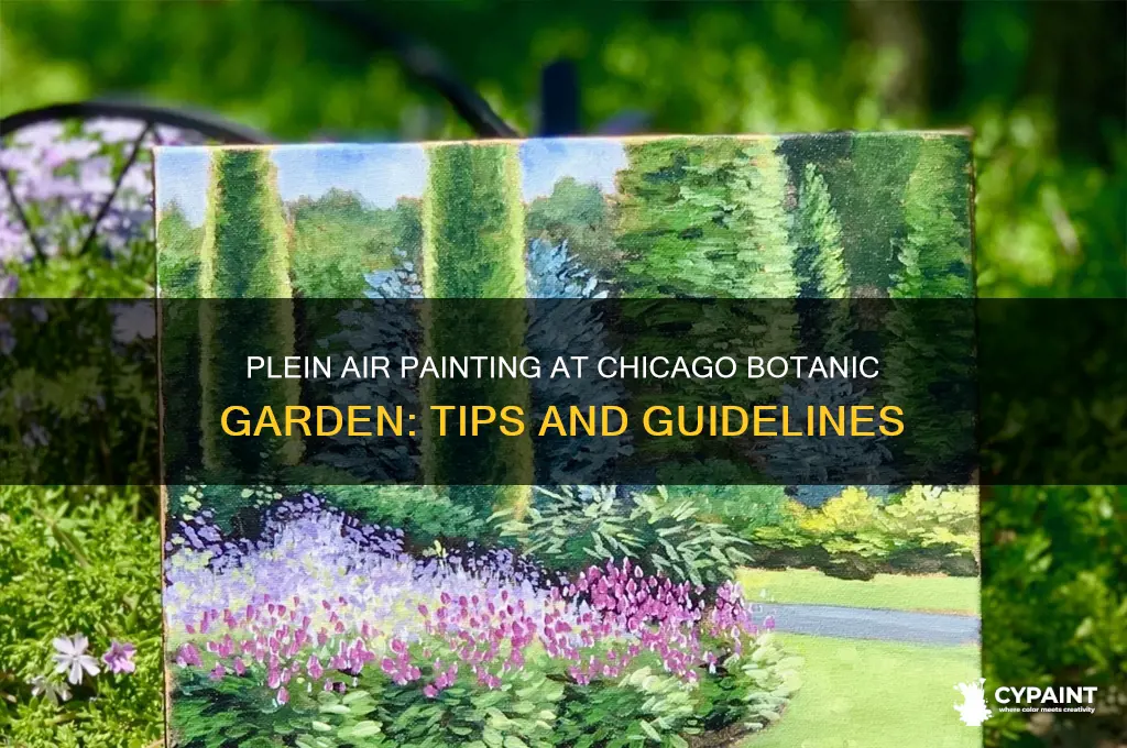 can you plein air paint at the chicago botanic garden