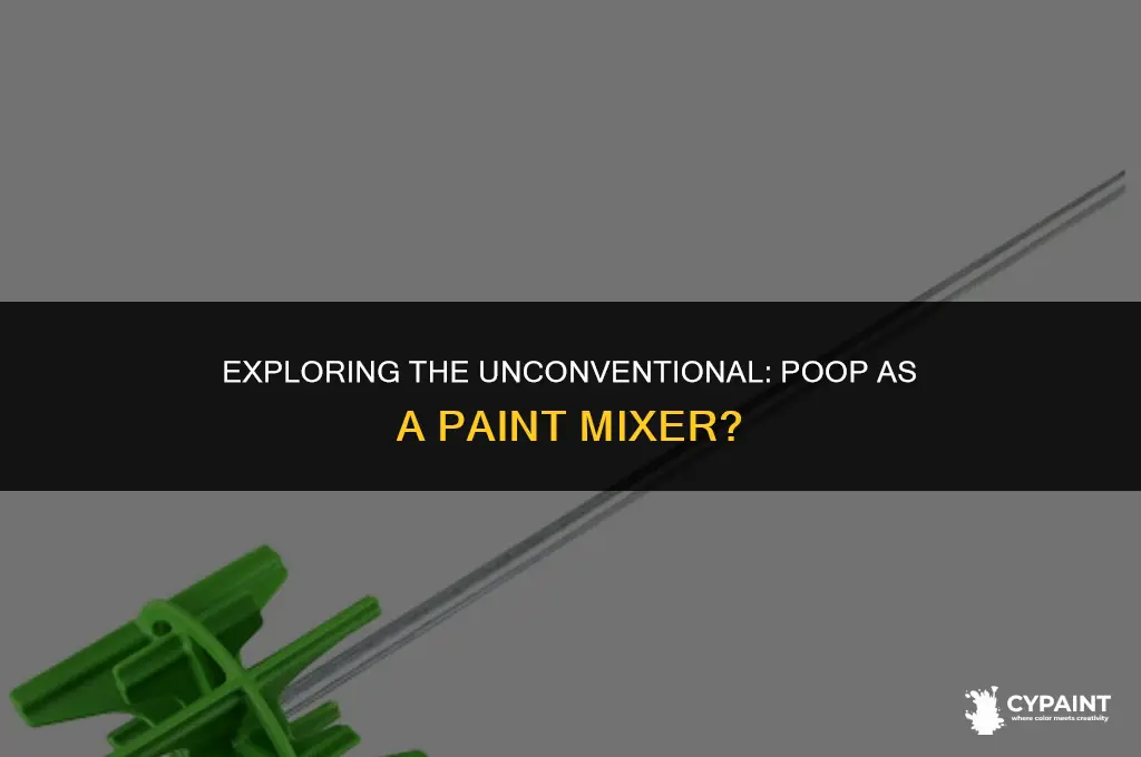 can you poop in paint and mix it
