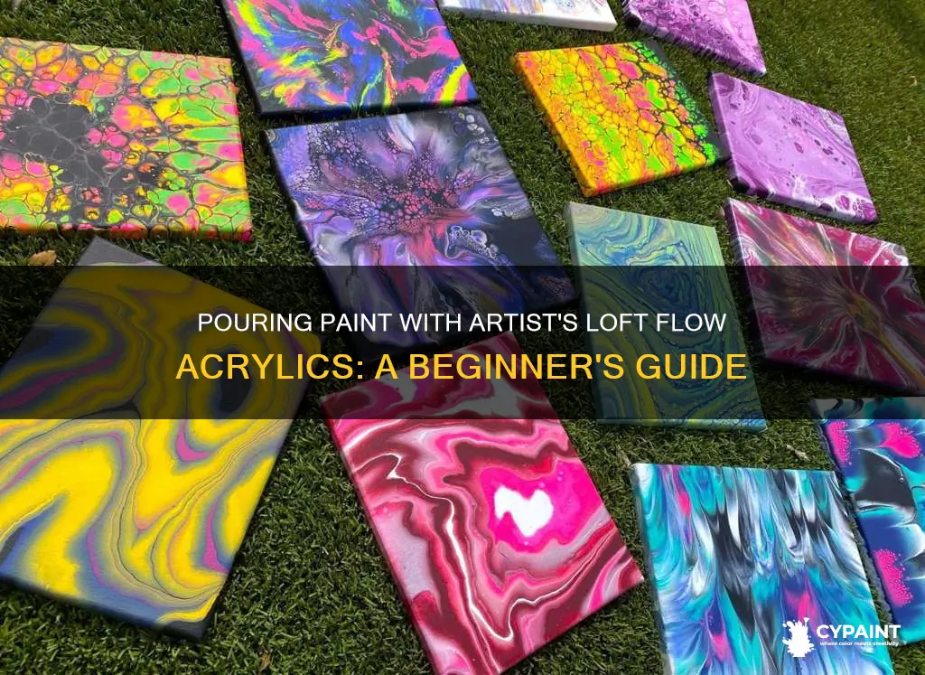 can you pour paint with artists loft flow acrylique