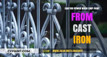 Power Washing Chip Paint Off Cast Iron