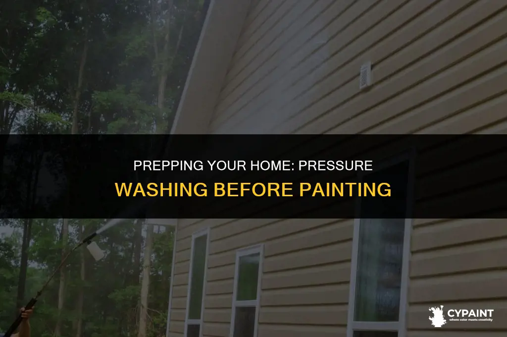 can you pressure wash two weeks before painting