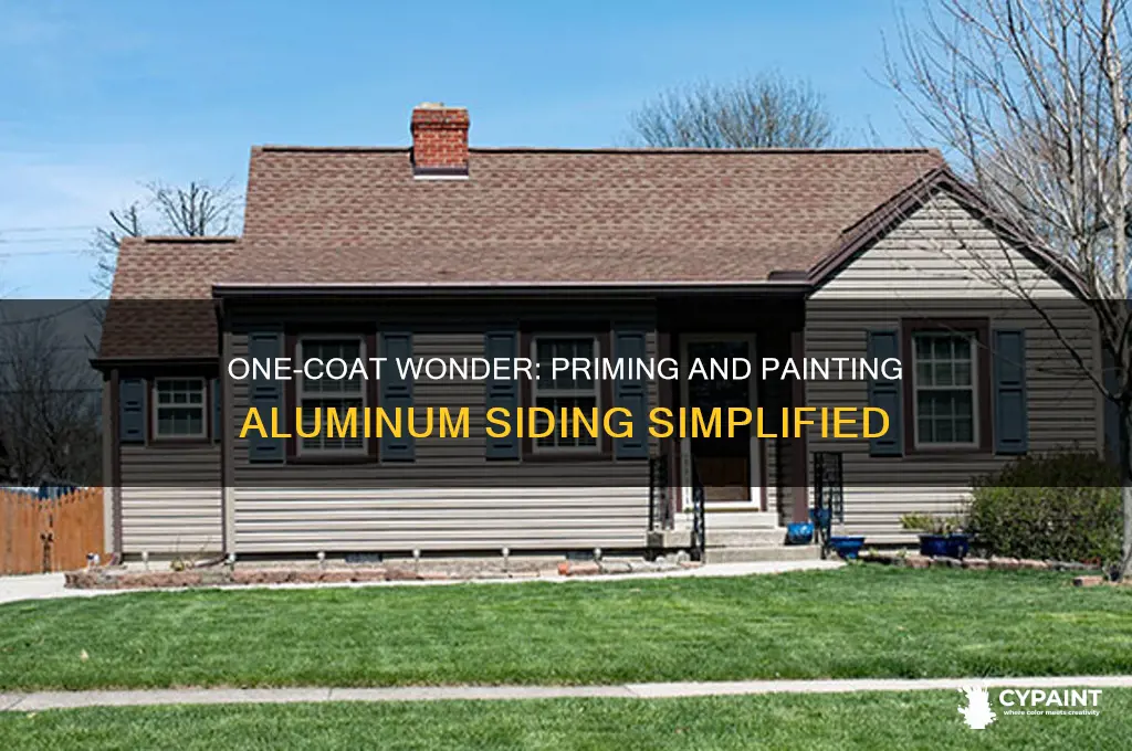 can you prime and paint aluminum siding in one coat