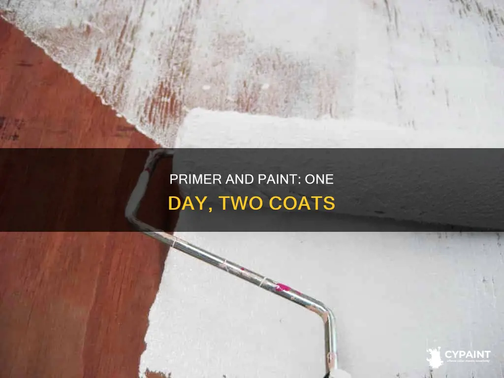 can you prime and paint in the same day