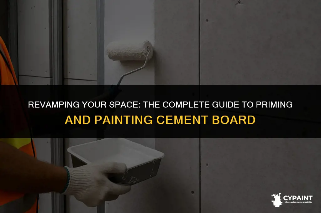 can you prime and paint over cement board