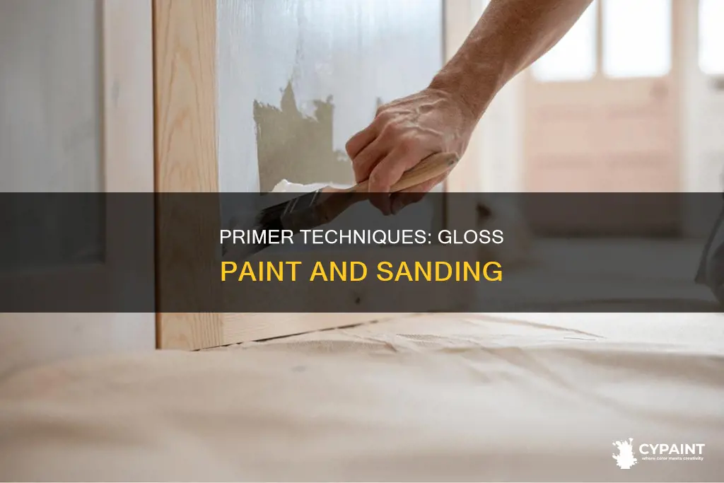 can you prime over semi gloss paint without sanding