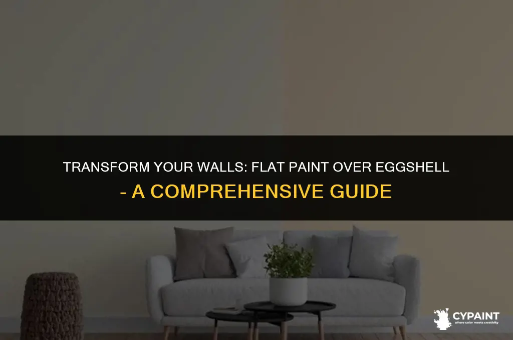 can you put a flat paint over eggshell