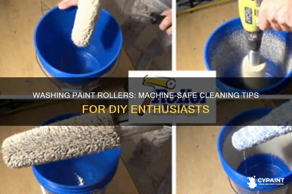 can you put a paint roller in the washing machine
