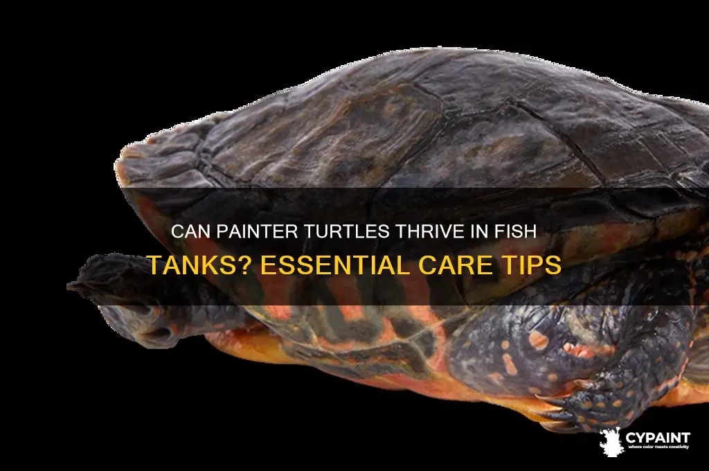 can you put a painter turtle in a fish tank