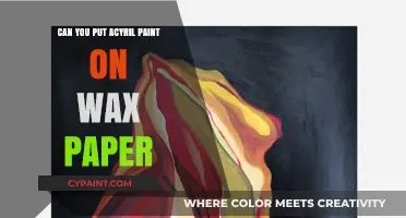 Exploring Creativity: Acrylic Paint on Wax Paper - A Guide