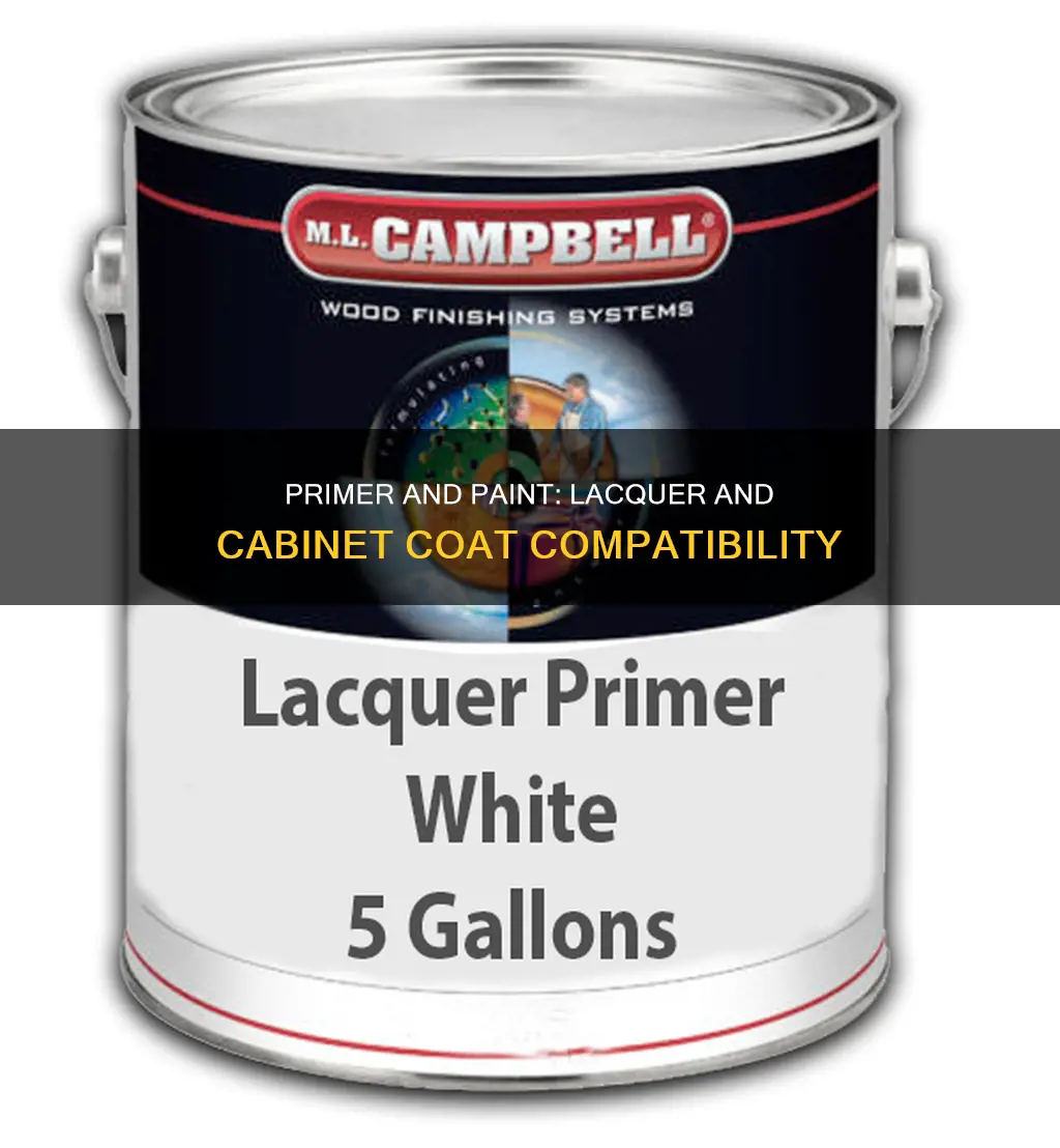 can you put cabinat coat paint over laquer primer