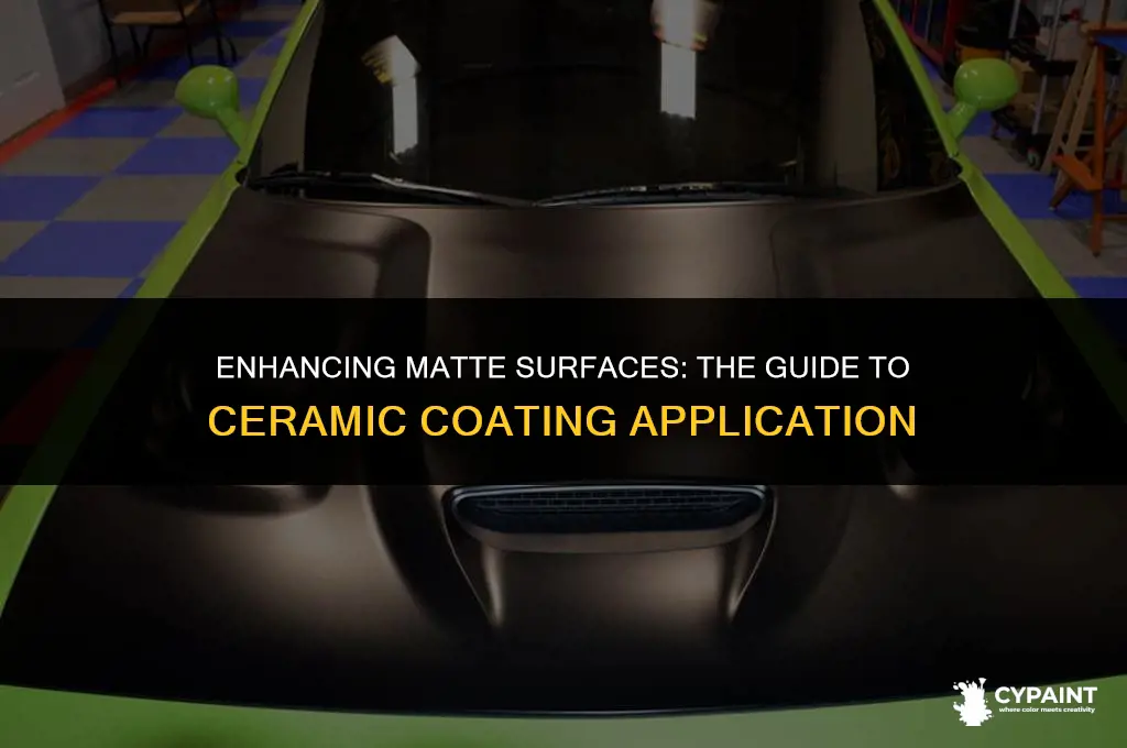 can you put ceramic coating on matte paint
