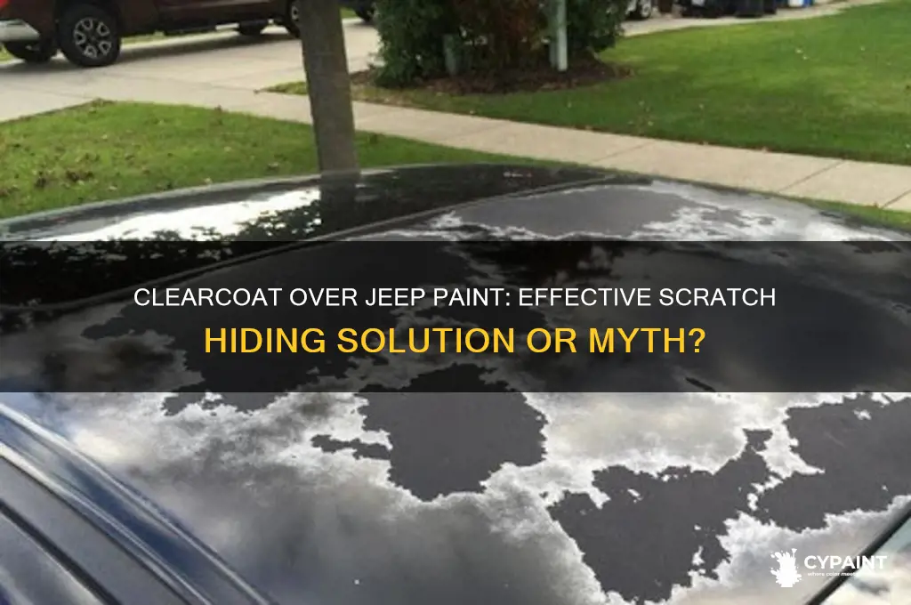 can you put clearcoat on jeep paint to hide scratches