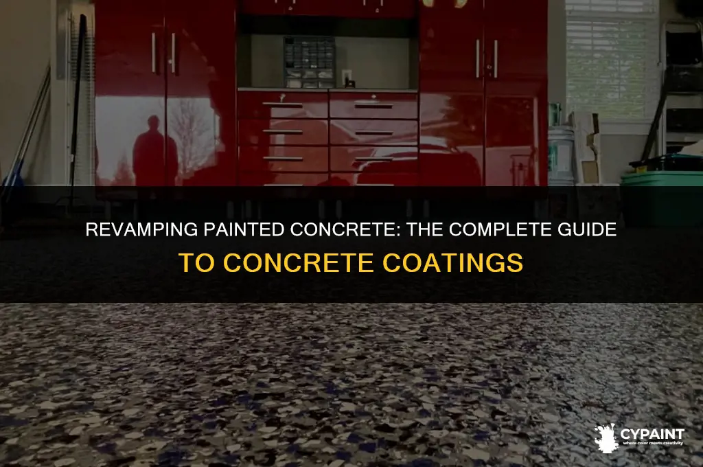 can you put concrete coatings on painted concrete