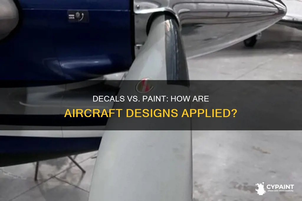 can you put decals on aircraft or are they painted