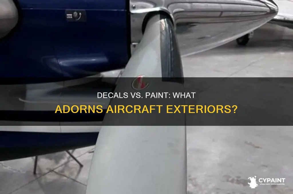 can you put decals on airfraft or are they painted