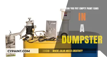 Empty Paint Cans: Dumpster Do's and Don'ts
