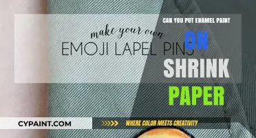 Crafting with Enamel Paint: A Shrink Paper Experiment