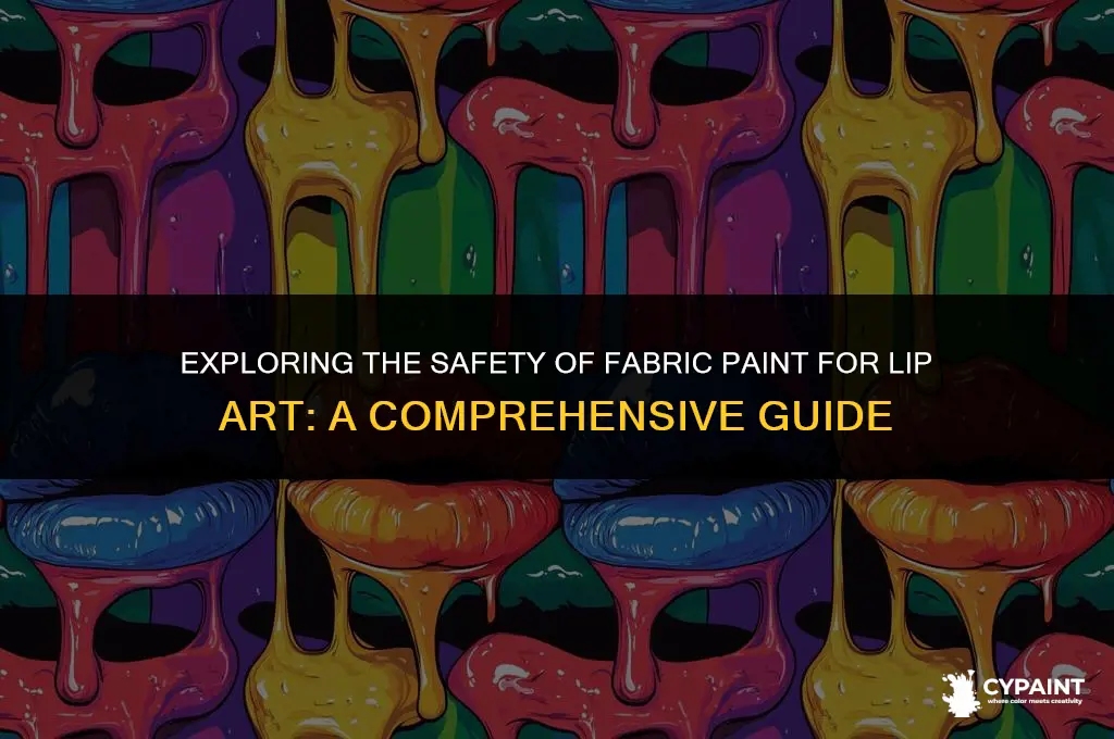 can you put fabric paint on your lips