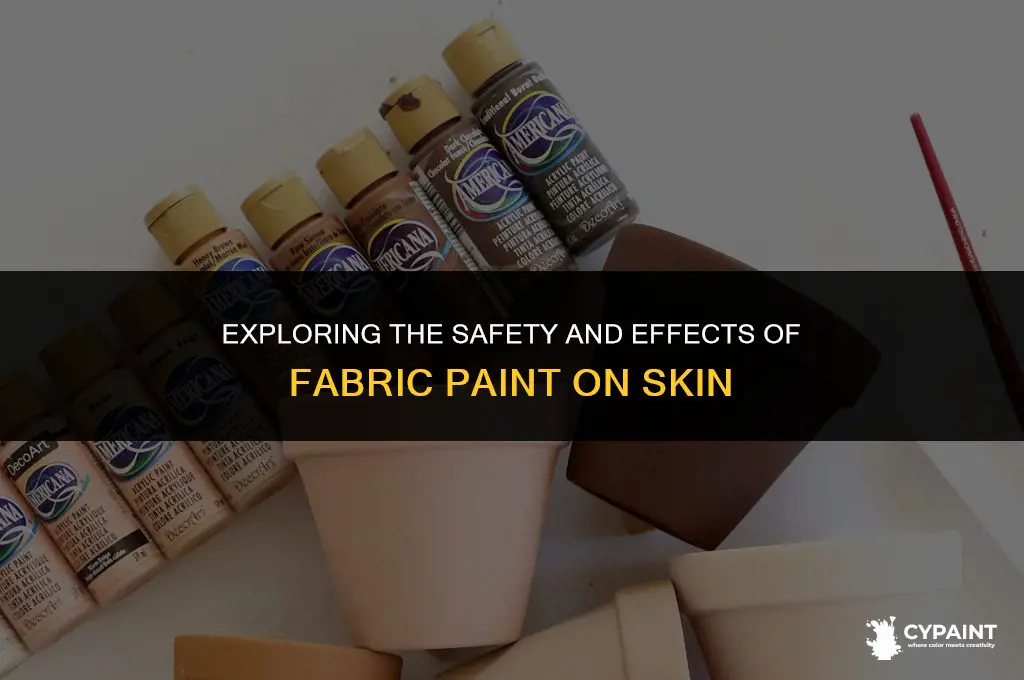 can you put fabric paint on your skin