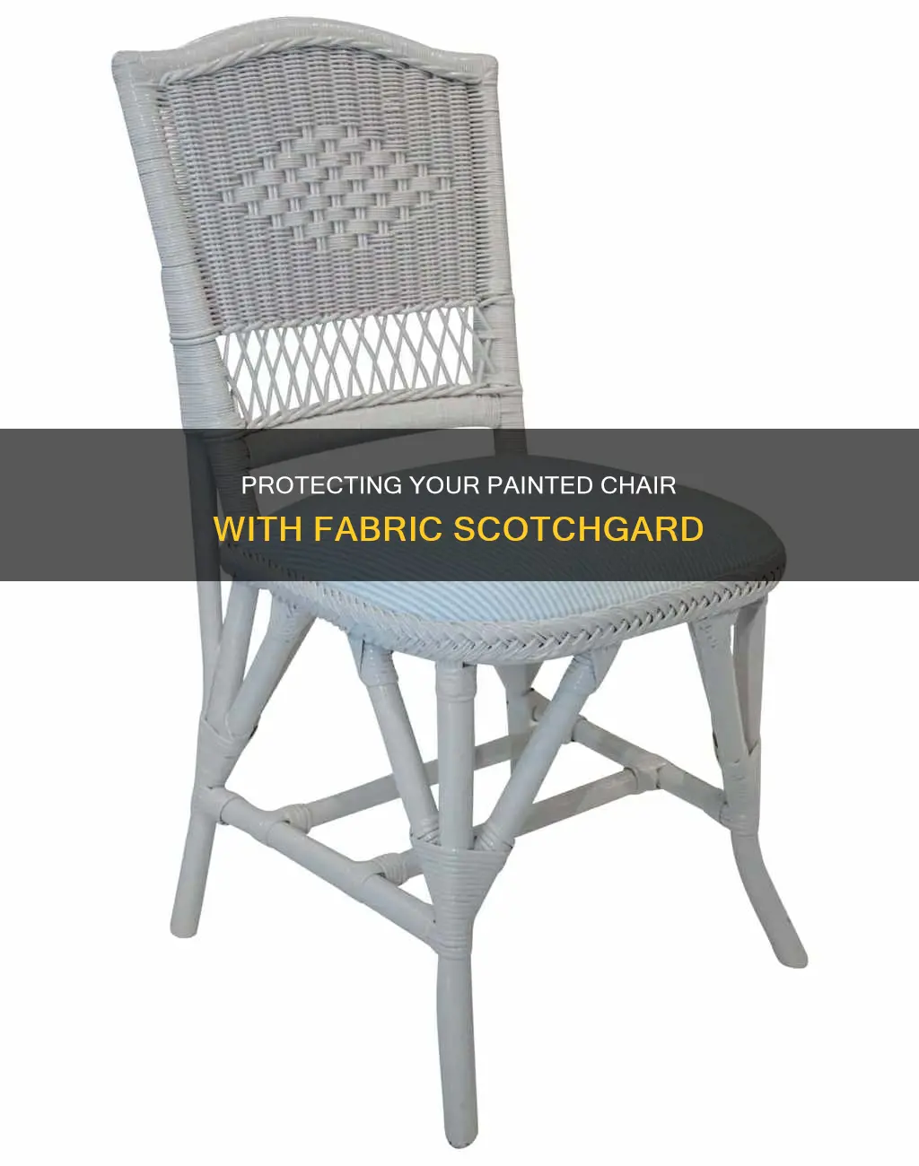 can you put fabric scotchgard on a painted chair
