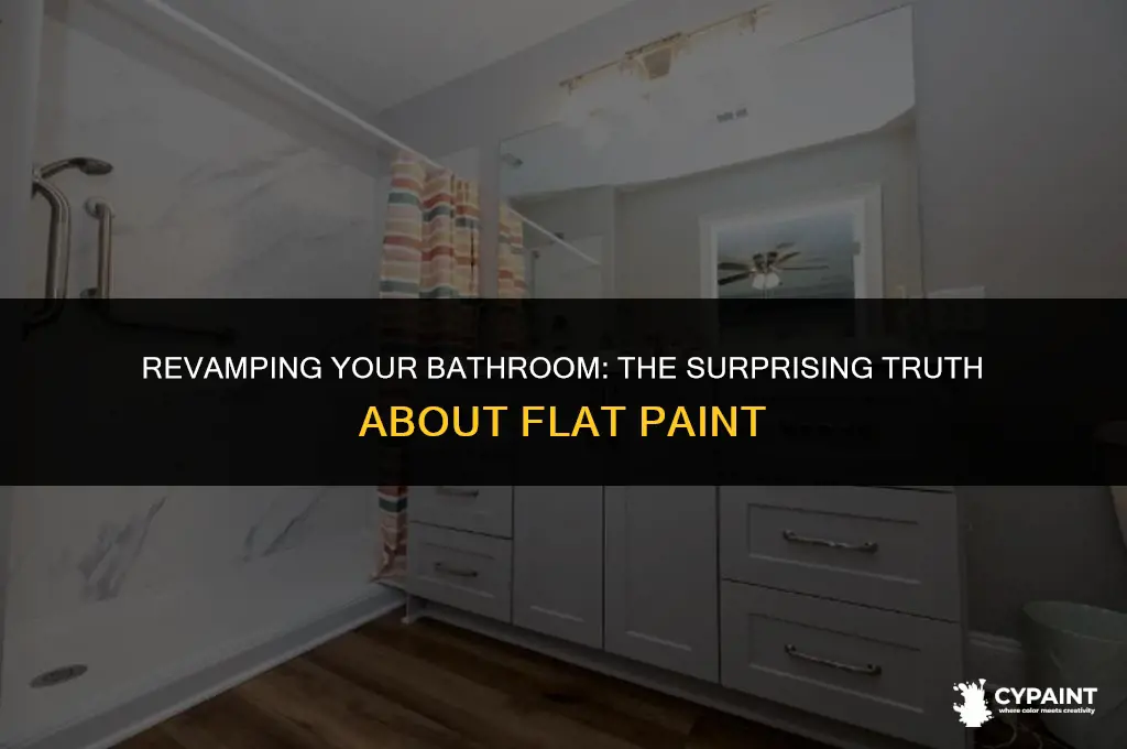 can you put flat paint in a bathroom