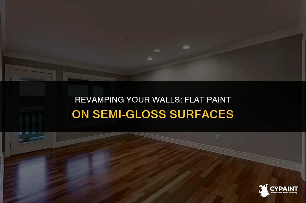 can you put flat paint on semi-gloss