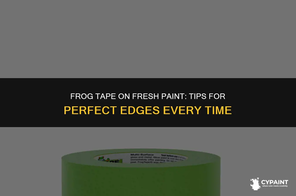 can you put frog tape on fresh paint